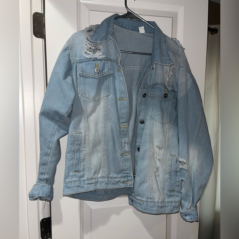 Distressed Denim Jacket